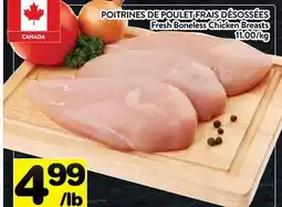 Supermarché PA POITRINES DE POULET FRAIS DÉSOSSÉES | Fresh Boneless Chicken Breasts offer