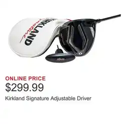 Costco Kirkland Signature Adjustable Driver offer