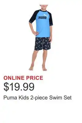 Costco Puma Kids 2-piece Swim Set offer