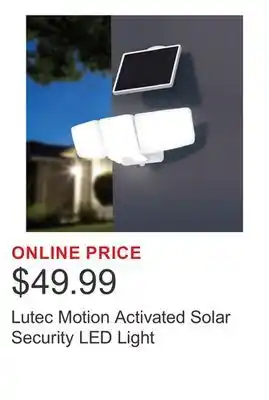 Costco Lutec Motion Activated Solar Security LED Light offer