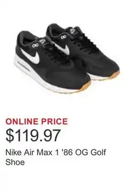 Costco Nike Air Max 1 '86 OG Golf Shoe offer