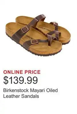 Costco Birkenstock Mayari Oiled Leather Sandals offer