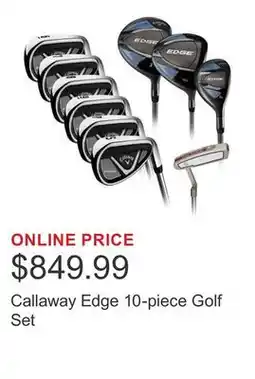 Costco Callaway Edge 10-piece Golf Set offer