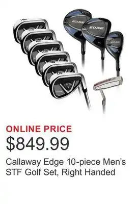 Costco Callaway Edge 10-piece Men's STF Golf Set, Right Handed offer