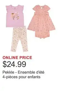 Costco Pekkle - Ensemble d'été 4-pièces pour enfants offer