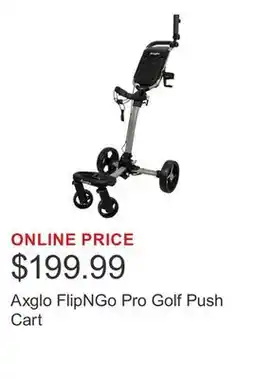 Costco Axglo FlipNGo Pro Golf Push Cart offer