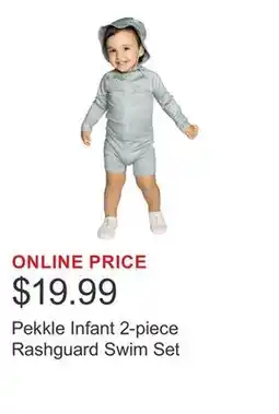 Costco Pekkle Infant 2-piece Rashguard Swim Set offer