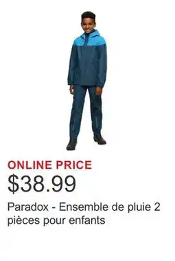 Costco Paradox - Ensemble de pluie 2 pièces pour enfants offer