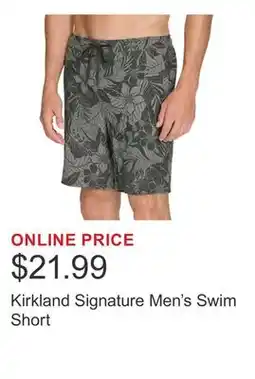 Costco Kirkland Signature Men's Swim Short offer