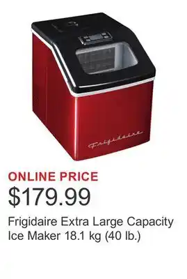 Costco Frigidaire Extra Large Capacity Ice Maker 18.1 kg (40 lb.) offer