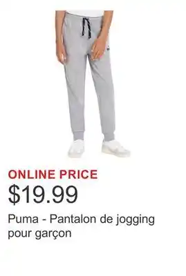 Costco Puma - Pantalon de jogging pour garçon offer