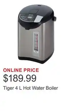 Costco Tiger 4 L Hot Water Boiler offer