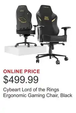 Costco Cybeart Lord of the Rings Ergonomic Gaming Chair, Black offer