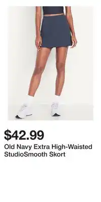 Old Navy Old Navy Extra High-Waisted StudioSmooth Skort offer