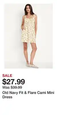 Old Navy Old Navy Fit & Flare Cami Mini Dress offer