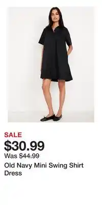 Old Navy Old Navy Mini Swing Shirt Dress offer