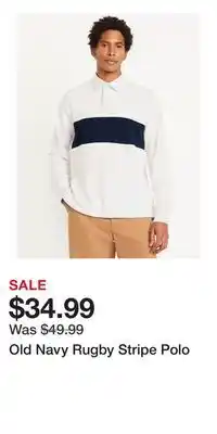 Old Navy Old Navy Rugby Stripe Polo offer