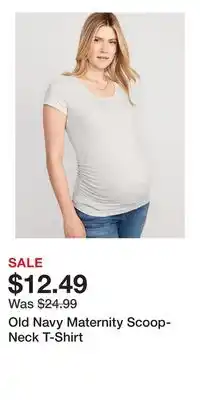 Old Navy Old Navy Maternity Scoop-Neck T-Shirt offer