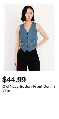 Old Navy Old Navy Button-Front Denim Vest offer