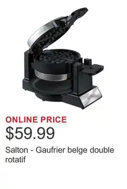 Costco Salton - Gaufrier belge double rotatif offer