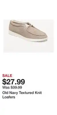 Old Navy Old Navy Textured Knit Loafers offer