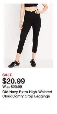 Old Navy Old Navy Extra High-Waisted CloudComfy Crop Leggings offer