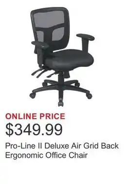 Costco Pro-Line II Deluxe Air Grid Back Ergonomic Office Chair offer