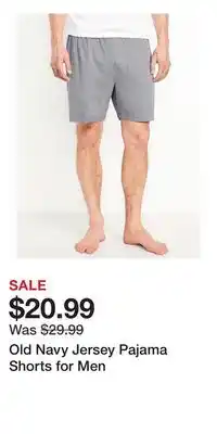 Old Navy Old Navy Jersey Pajama Shorts for Men offer