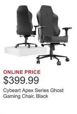 Costco Cybeart Apex Series Ghost Gaming Chair, Black offer