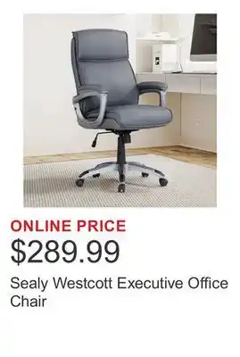 Costco Sealy Westcott Executive Office Chair offer