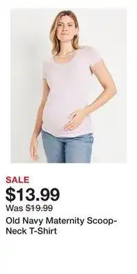 Old Navy Old Navy Maternity Scoop-Neck T-Shirt offer