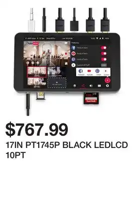 Newegg 17IN PT1745P BLACK LEDLCD 10PT offer