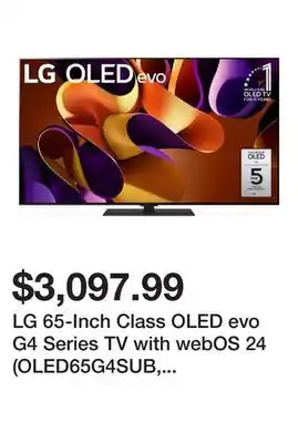 Newegg LG 65-Inch Class OLED evo G4 Series TV with webOS 24 (OLED65G4SUB, 2024) offer