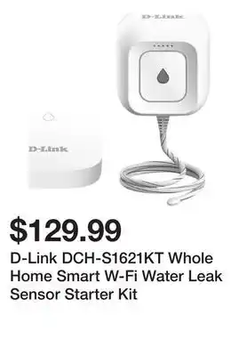 Newegg D-Link DCH-S1621KT Whole Home Smart W-Fi Water Leak Sensor Starter Kit offer