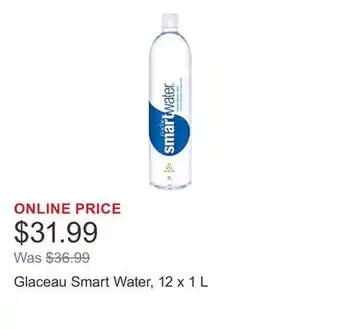 Costco Glaceau Smart Water, 12 x 1 L offer