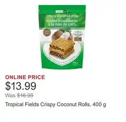 Costco Tropical Fields Crispy Coconut Rolls, 400 g offer