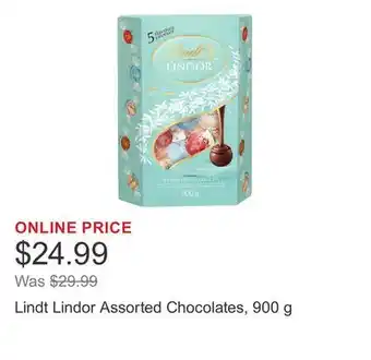 Costco Lindt Lindor Assorted Chocolates, 900 g offer