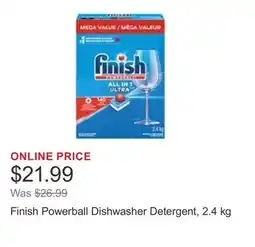 Costco Finish Powerball Dishwasher Detergent, 2.4 kg offer