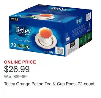 Costco Tetley Orange Pekoe Tea K-Cup Pods, 72-count offer