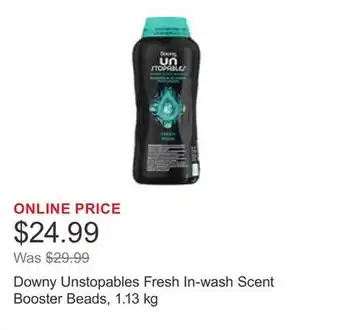 Costco Downy Unstopables Fresh In-wash Scent Booster Beads, 1.13 kg offer