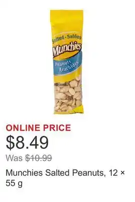 Costco Munchies Salted Peanuts, 12 × 55 g offer