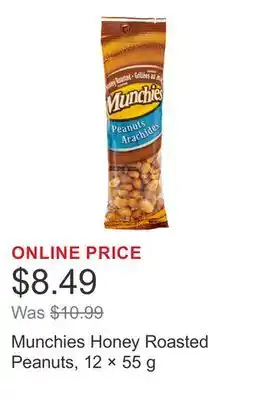 Costco Munchies Honey Roasted Peanuts, 12 × 55 g offer