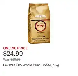 Costco Lavazza Oro Whole Bean Coffee, 1 kg offer