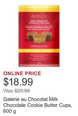 Costco Galerie au Chocolat Milk Chocolate Cookie Butter Cups, 600 g offer