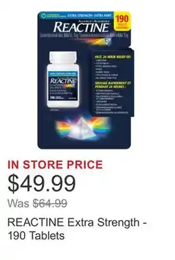 Costco REACTINE Extra Strength - 190 Tablets offer