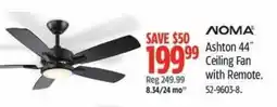 Canadian Tire Noma ashton 44" ceiling fan with remote offer