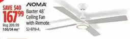 Canadian Tire Noma baxter 48" ceiling fan with remote offer