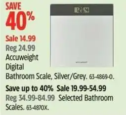 Canadian Tire Accuweight Digital Bathroom Scale offer