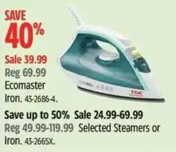 Canadian Tire Ecomaster iron offer