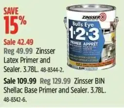 Canadian Tire Zinsser latex primer and sealer offer